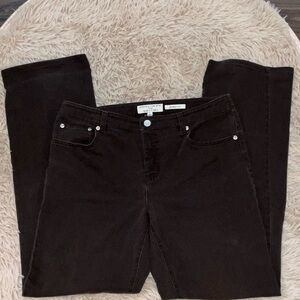 Jones New York Women's Classic Black Straight Leg Jeans